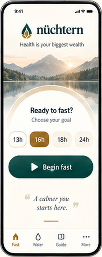 nüchtern home screen